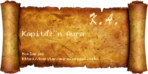 Kapitán Aura névjegykártya